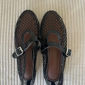 Stylish Black Mesh Women's Shoes